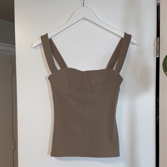 PrettyLittleThing Tops - PRETTYLITTLETHING Taupe Top